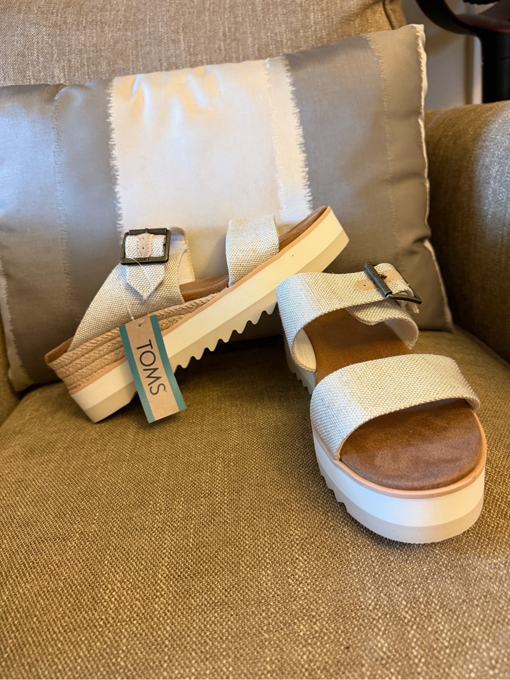 TOMS Diana Mule Wedge Sandals-Brand New - Picture 4 of 9